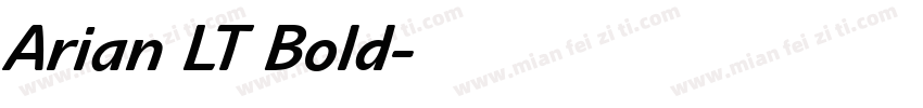 Arian LT Bold字体转换
